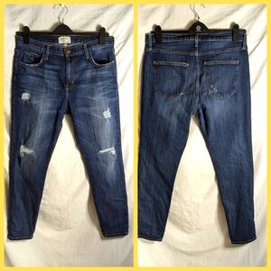 Current/ Elliott The Slouchy Stiletto dark wash jeans sz 30 The Tempest